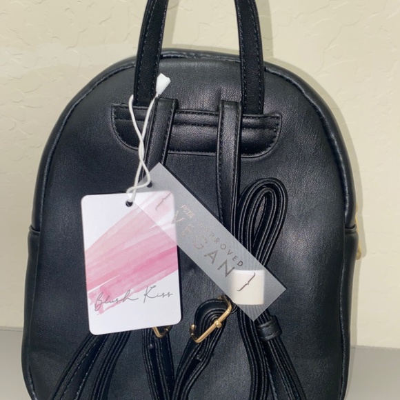 NEW WITH TAGs Black mini backpack - Picture 2 of 9